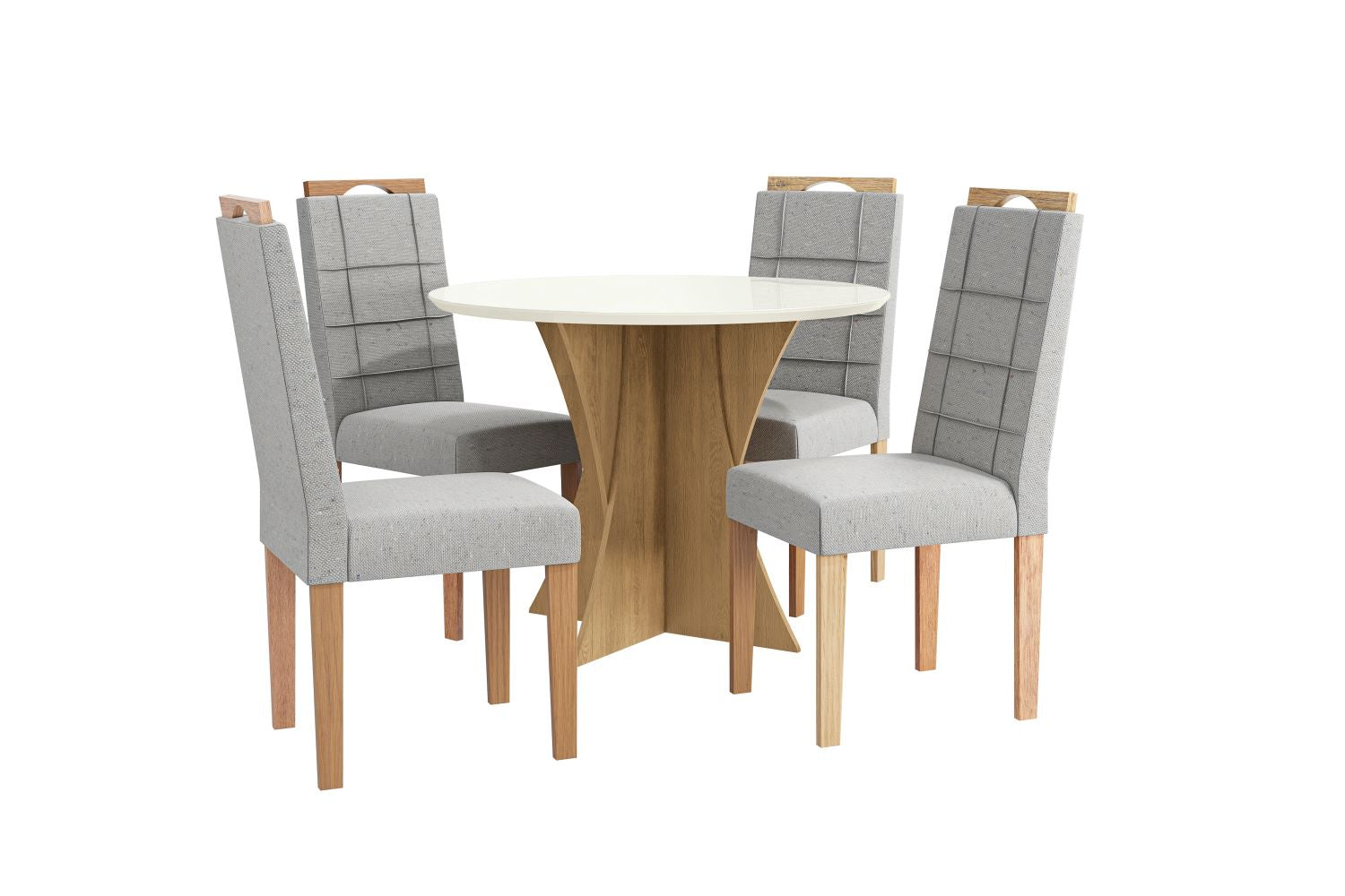 Comedor Turín Redondo 4 Sillas