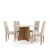 Comedor Pizza Cuadrado con 4 Sillas