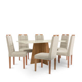 Comedor Novara Rectangular con 6 Sillas