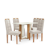 Comedor Parma Rectangular con 4 Sillas
