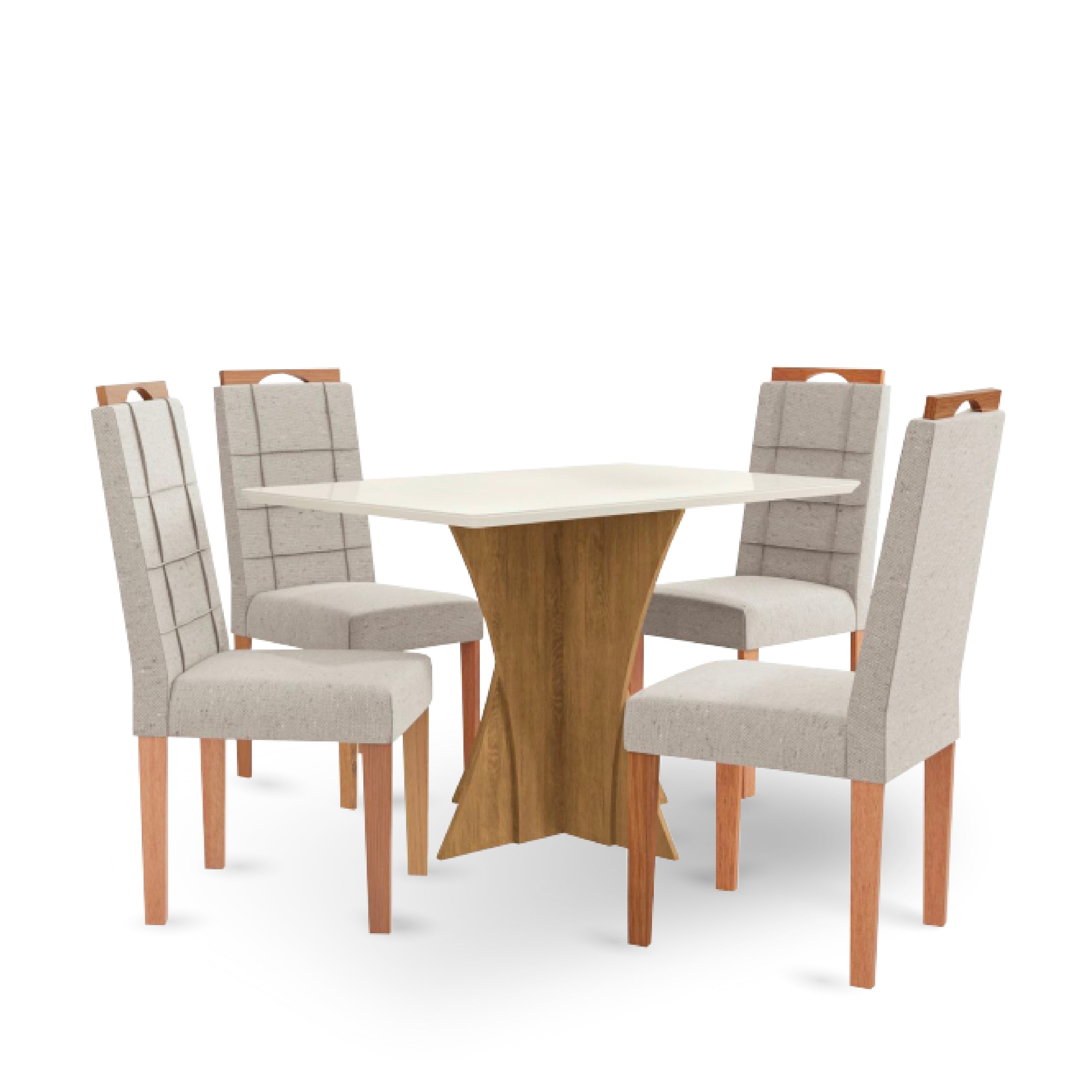 Comedor Monza Cuadrado con 4 Sillas