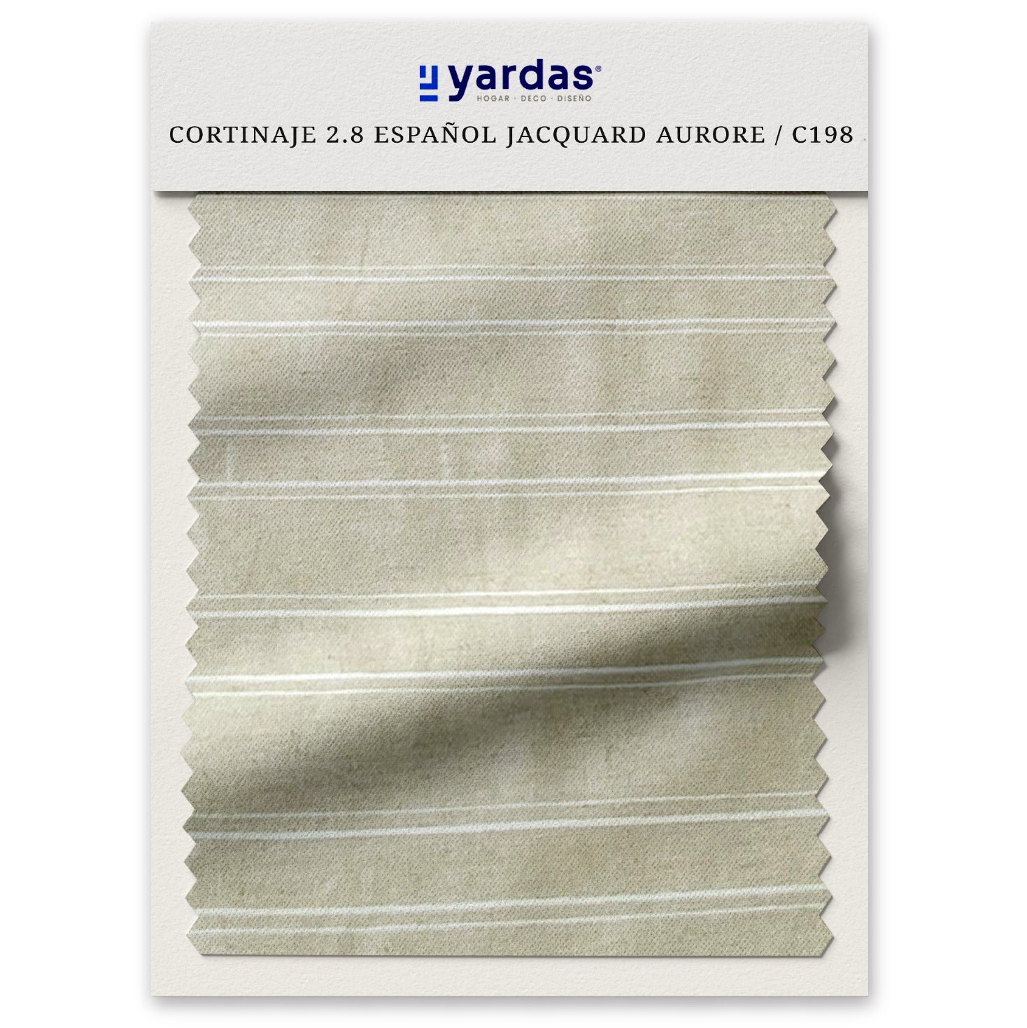 CORTINAJE 2.8 ESPAÑOL JACQUARD AURORE CON LINO