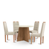 Comedor Capri Redondo con 4 Sillas