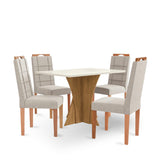 Comedor Monza Cuadrado con 4 Sillas